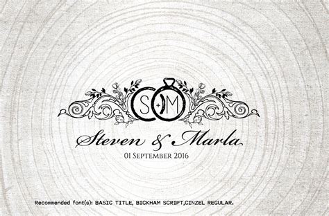 Vintage Wedding Monogram-Wedding Logo By Linvit | TheHungryJPEG.com