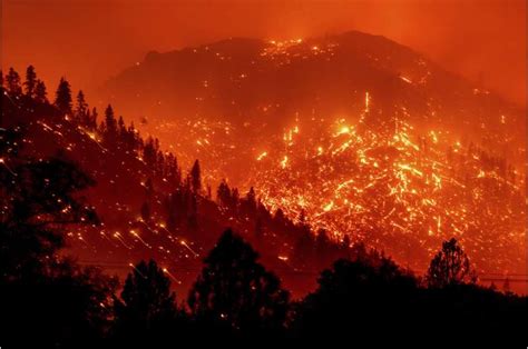 Devastating wildfires advancing through Northern California