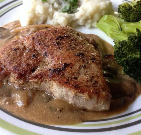 Pork Chops with Mushroom Gravy - It Is a Keeper