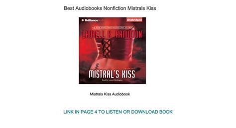 Best Audiobooks Nonfiction Mistrals Kiss | PPT