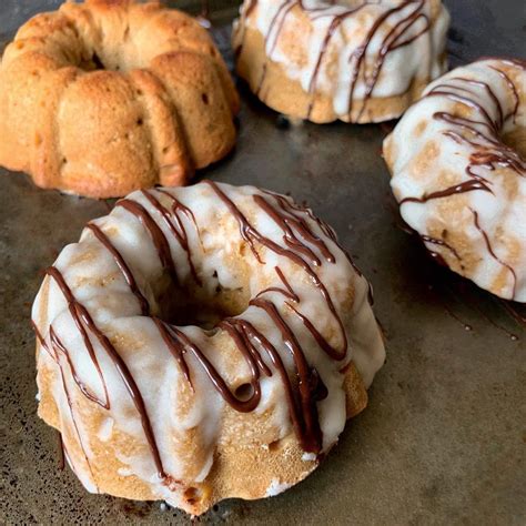 High Protein Hazelnut Bundt Cakes - a spin on one of @vanessagriffin’s faves, the #bundtlet fro ...