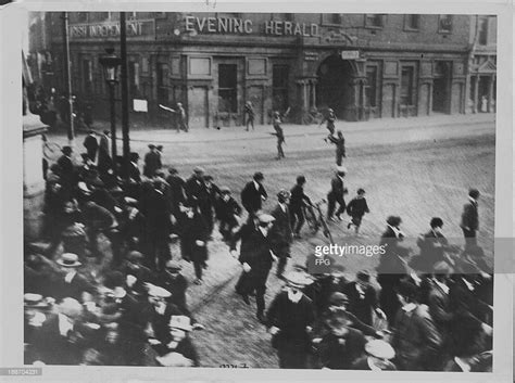 British officer opening fire at protestors during the Irish riots ...