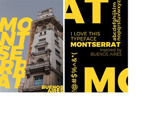 Montserrat Typeface Poster on Behance