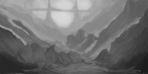 Grayscale landscape Study by LionelOng on DeviantArt