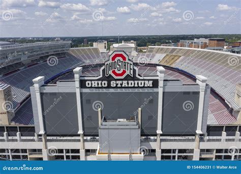 Aerial Views of Ohio Stadium on the Campus of Ohio State University ...