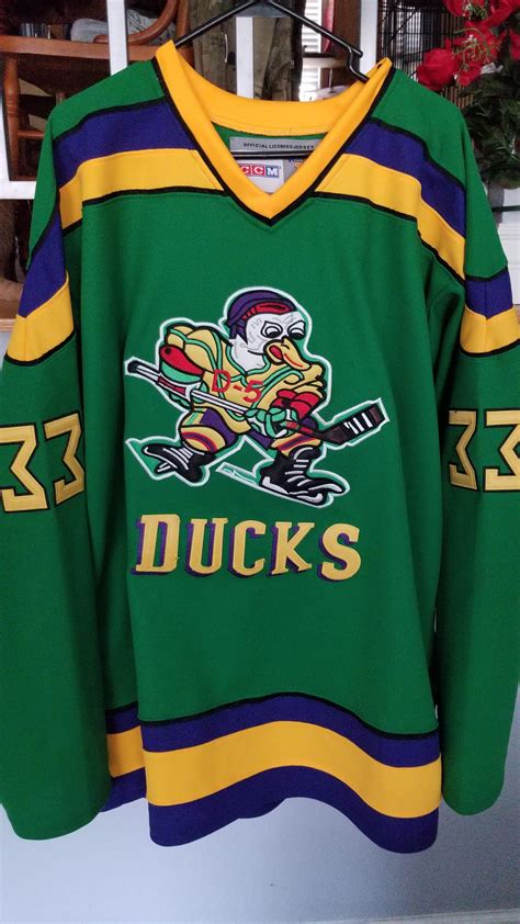 Mighty Ducks hockey jersey I got from Ebay a few months ago. #33, Goldberg. : r/nostalgia