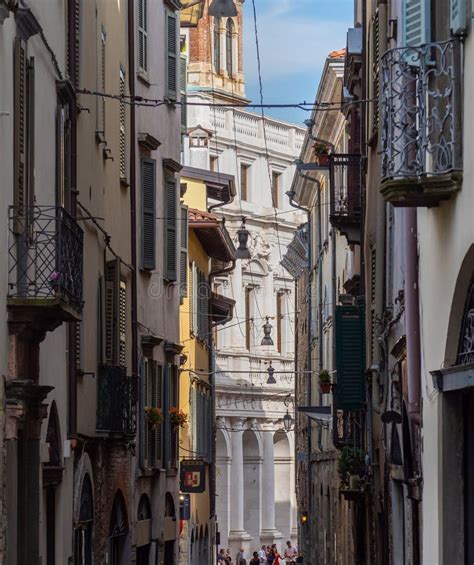 Bergamo, Italy. Views of the Streets of the Old Town Editorial Photo ...