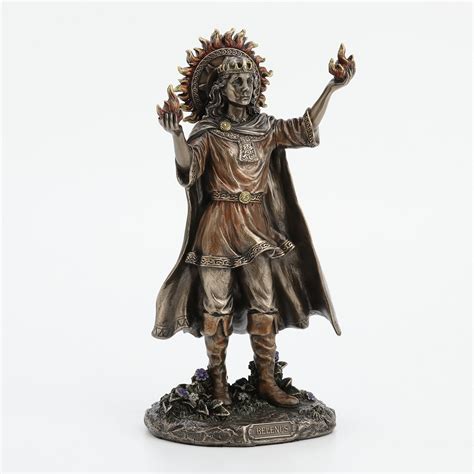 Veronese Design 9 1/4" Tall Belenus The Celtic Sun God of Healing Cold Cast Resin Antique ...