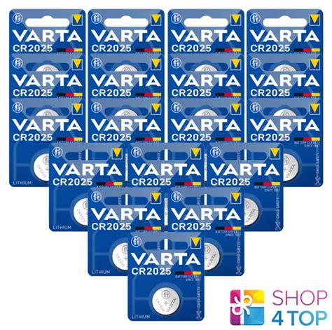 18 VARTA CR2025 Lithium Battery Blister 3V Coin Cell Button Dl 2025 Exp 2031 New $28.16 ...