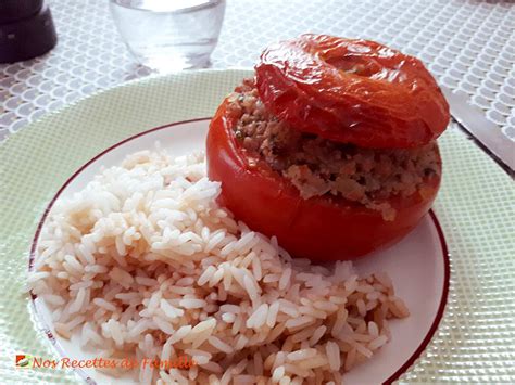 Attendsle Duc réfugiés tomates farcies avec riz au fond du plat Je suis ...