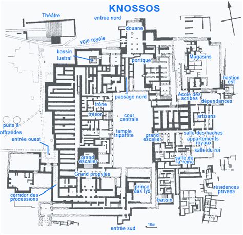 Knossos : plus grand palais minoéen ruines archéologiques en Crète