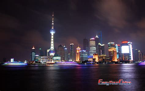 Huangpu River Night View Image, Photo & Picture of Shanghai Huangpu River - Easy Tour China