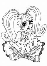 Free & Easy To Print Monster High Coloring Pages  Tulamama sketch template