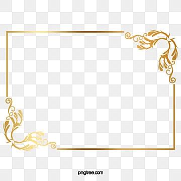 Gold Border PNG Transparent Images Free Download | Vector Files | Pngtree