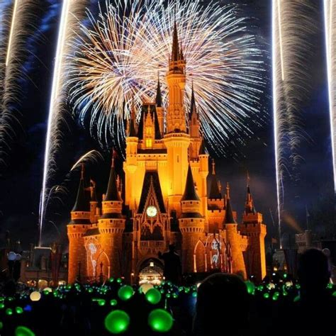 Cinderella's castle during fireworks | ~Wonderful World of Disney~