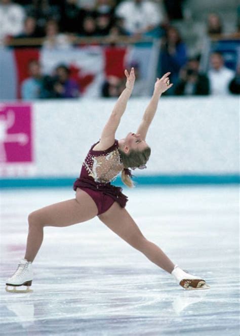 Tonya Harding performing her free skate during the XVll Winter Olympics in Lillehammer, Norway ...