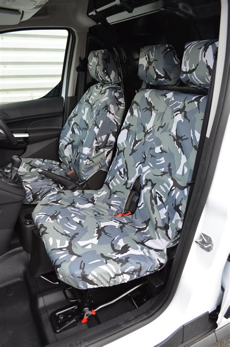 Ford Transit Connect 2014 - 2018 Front 3 Seats Waterproof Seat Covers - Turtle Covers Group Limited