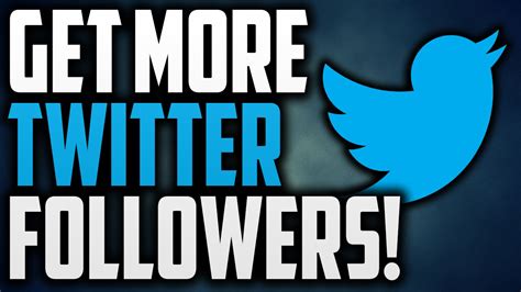 How To Get More Followers On Twitter! - YouTube