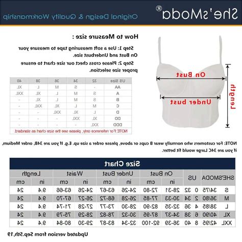 Bust Measurement Chart