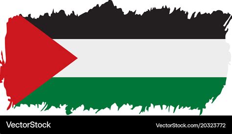 Palestine flag Royalty Free Vector Image - VectorStock