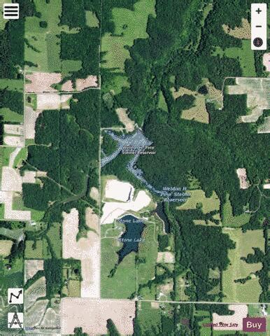 Vandalia Reservoir Fishing Map | Nautical Charts App