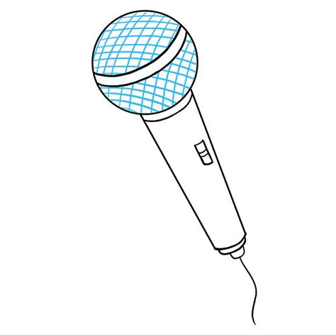 How to Draw a Microphone - Really Easy Drawing Tutorial | Microphone drawing, Easy drawings ...