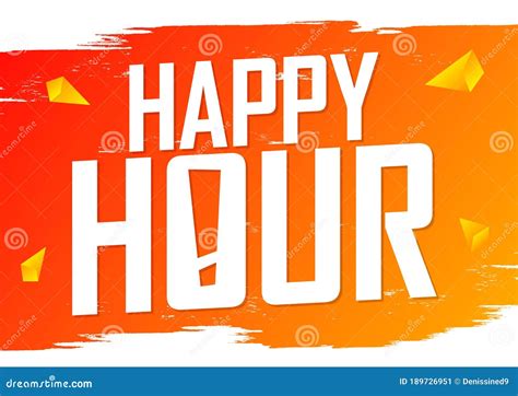 Happy Hour, Poster Design Template, Sale Banner, Vector Illustration Stock Vector - Illustration ...