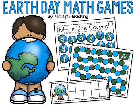 Earth Day Math Games - Recipe for Teaching