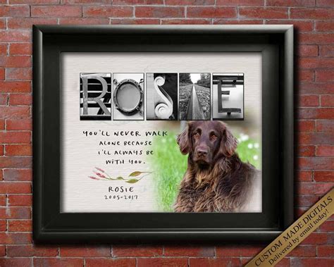 Pet Memorial Gift Ideas Pet Memorial Picture Memory of a Pet - Etsy