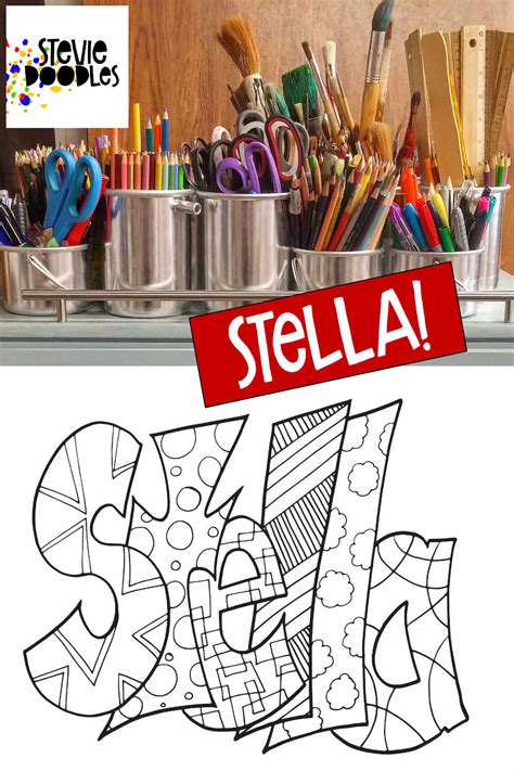 10 Stella Coloring Page Printables — Stevie Doodles