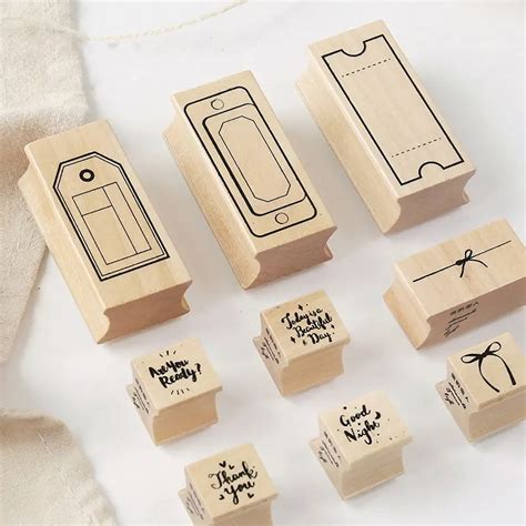 Clear Stamps for Scrapbboking Wooden and Rubber Stamps Diy Craft Clear ...