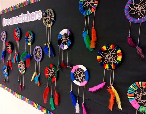 Dreamcatchers (5th & Art Club) | Elementary art projects, Art club projects, Art lessons elementary