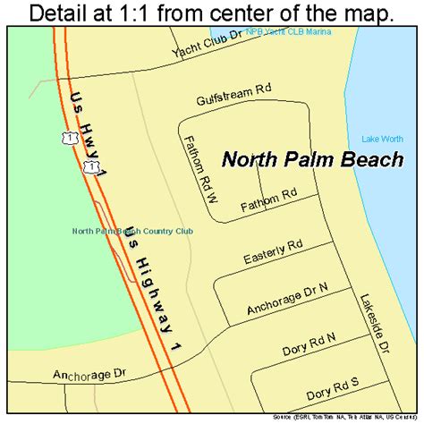 North Palm Beach Florida Street Map 1249600