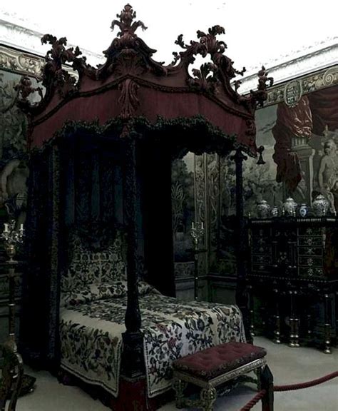 Nice 46 Captivating Gothic Canopy Bed Curtain Design Ideas With Victorian Styles. More at https ...