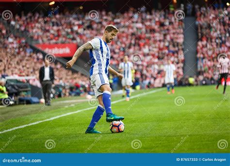 BILBAO, SPAIN - OCTOBER 16: Inigo Martinez, Real Sociedad Player, in ...