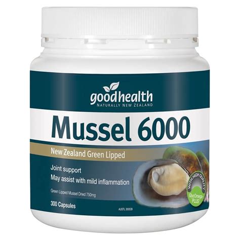 Goodhealth Green Lipped Mussel 6000mg 300 Capsules | Natonic