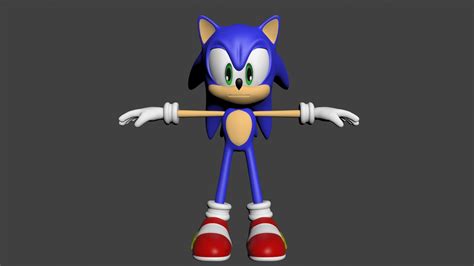 Sonic hedgehog character 3D model - TurboSquid 1446632