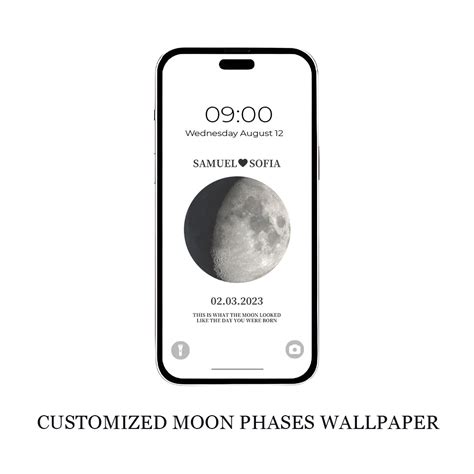 Customized Moon Phases Wallpaper | MyPhotoBags