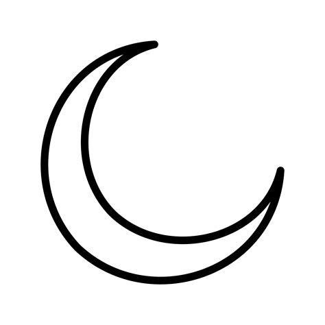 Moon Outline Vector Art, Icons, and Graphics for Free Download