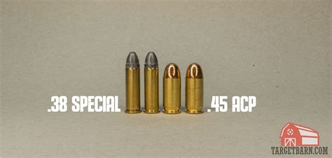 .38 Special vs. .45 ACP Caliber Comparison - The Broad Side