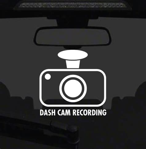 Stylish Dash Cam Sticker, Warning Dash Cam, CCTV Stickers, van camera ...