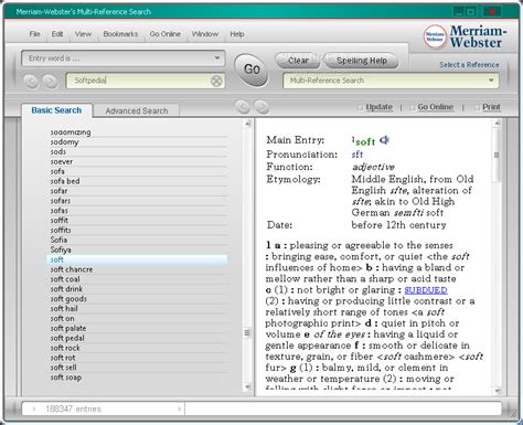 Merriam-Webster's Collegiate Dictionary & Thesaurus 4.0 - Download, Review, Screenshots