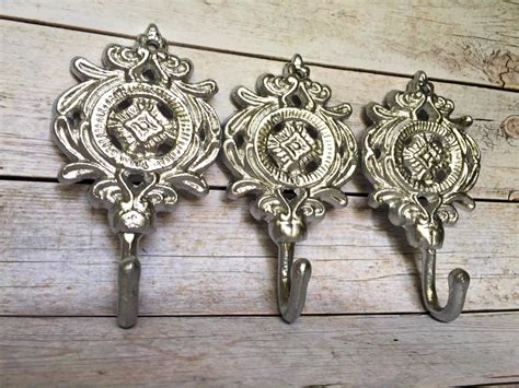 Entryway Coat Hooks Silver/ or Pick Color Decorative Wall