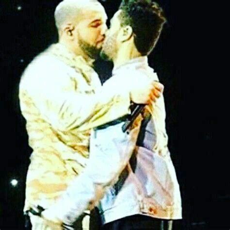 Drake And The Weeknd Kissing