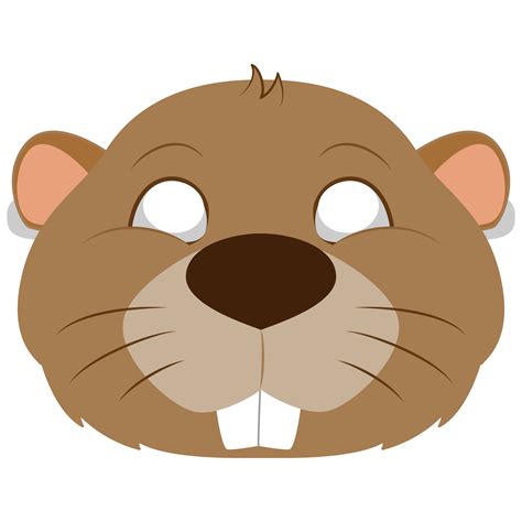 Beaver Mask Template | Free Printable Papercraft Templates