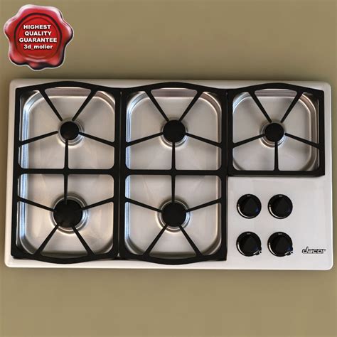 3d Model Gas Cooktop Dacor