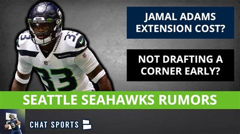 Seahawks Draft Rumors On Not Taking CB Early + Jamal Adams Extension Cost And Cody Barton ...