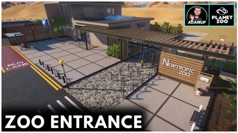 Starting A New Modern Zoo In Planet Zoo - Building Entrance | Newtropic Zoo | - YouTube