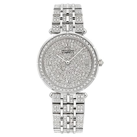 Van Cleef & Arpels Lady Arpels Quartz Pavé Diamond | Van cleef and arpels jewelry, Diamond watch ...