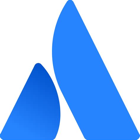 Atlassian logo in transparent PNG and vectorized SVG formats